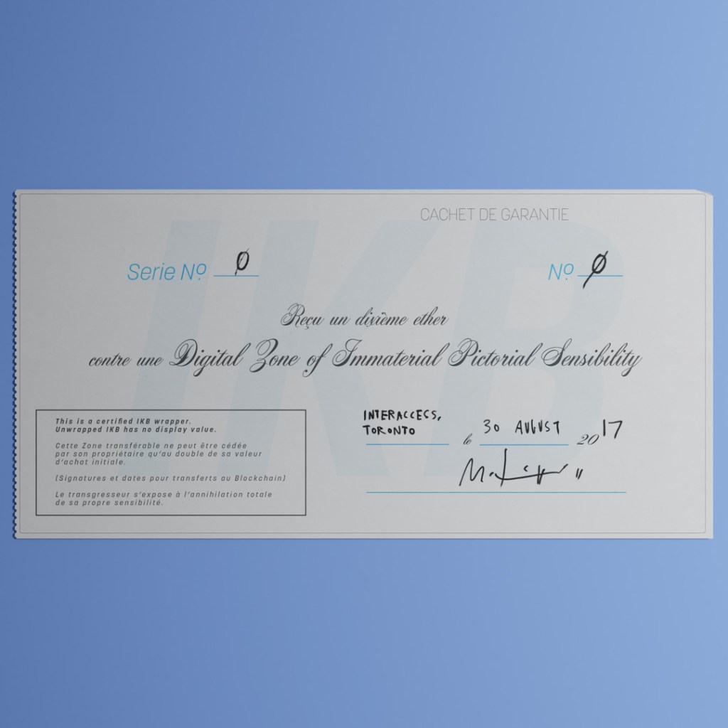 Mitchell F. Chan, Digital Zones of Immaterial Pictorial Sensibility