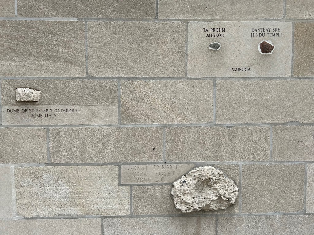 Detail of the exterior of Tribune Tower